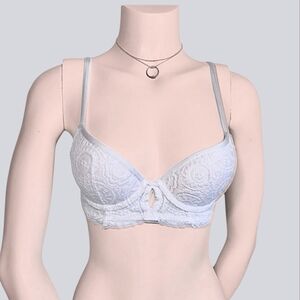 Aerie White Plunge Bra 32B Push Up Bra